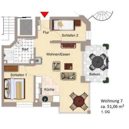 Apartment Meeresrauschen 7 -